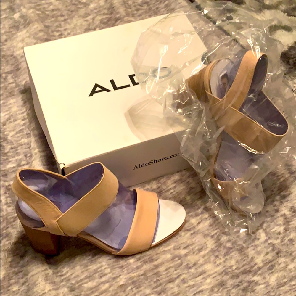 Brand new Aldo brand strappy heels size 8.